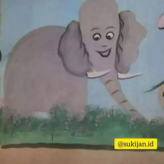 6 Potret Lukisan Kartun di Dinding Ini Detailnya Nyeleneh, Bikin Ngakak