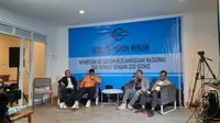Ketua Komisi X DPR RI, Syaiful Huda, menjelaskan Undang-Undang Sistem Keolahragaan Nasional (UU SKN) membuat suporter sepak bola Indonesia bisa memiliki saham klub kesayangannya. (Bola.com/Zulfirdaus Harahap)