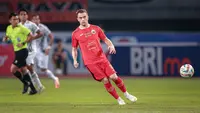 Pemain Persija Jakarta, Maciej Gajos saat menghadapi Borneo FC pada laga pekan ke-7 BRI Liga 1 2023/2024 di Stadion Patriot Candrabhaga, Bekasi, Rabu (9/8/2023). (Bola.com/Bagaskara Lazuardi)
