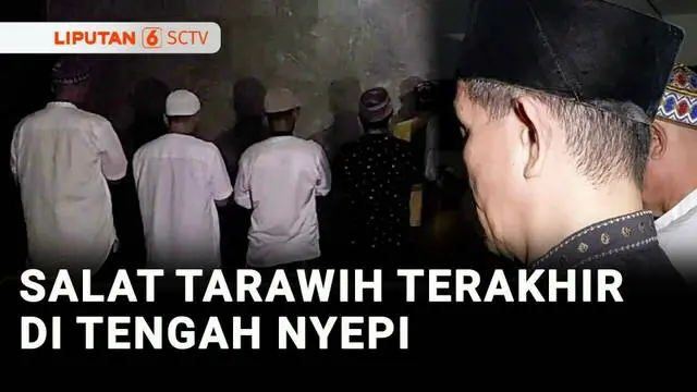 VIDEO: Umat Hindu Tengah Malam Nyepi, Umat Muslim Salat Tarawih