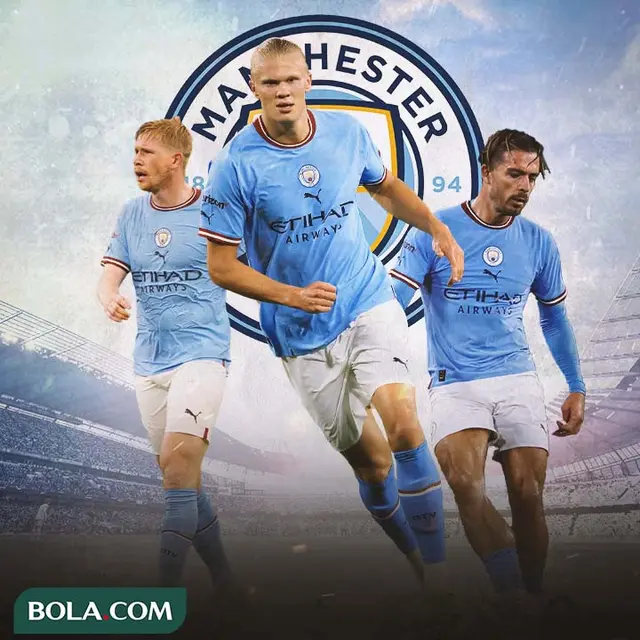 Manchester City - Kevin de Bruyne, Erling Haaland, Jack Grealish