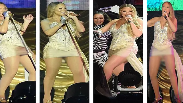 WHOOPS : Terlalu Enerjik, Celana Dalam Mariah Carey 'Nyembul'