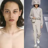 Rizal Rama merupakan pria asal Surabaya yang menaklukan catwalk Milan Fashion Week 2022. Ia membawakan pakaian dari koleksi teranyar brand Fendi. Dok. @modelsdiscoveri