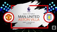 Manchester United vs Aston Villa (Liputan6.com/Abdillah)