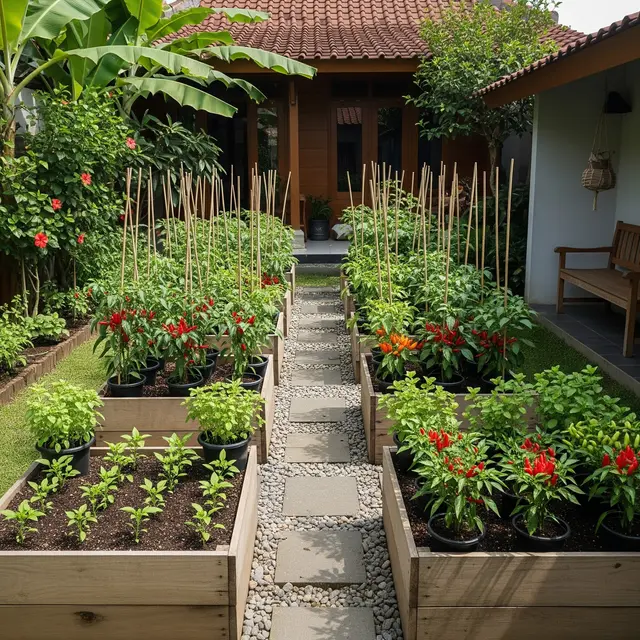 9 Ide Kebun Cabai Estetik dan Rapi