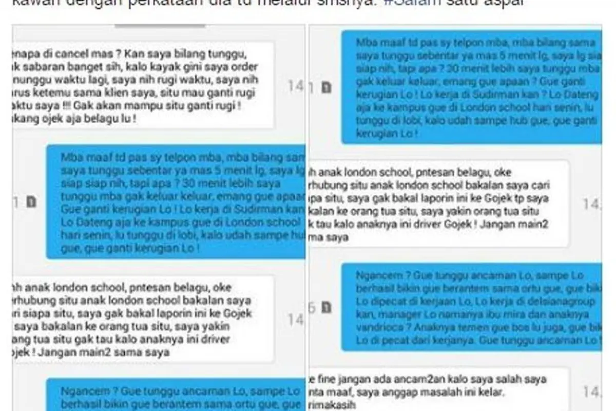 [Bintang] Direndahkan, Jawaban Driver Ojek Online Ini Bikin Malu Penumpang