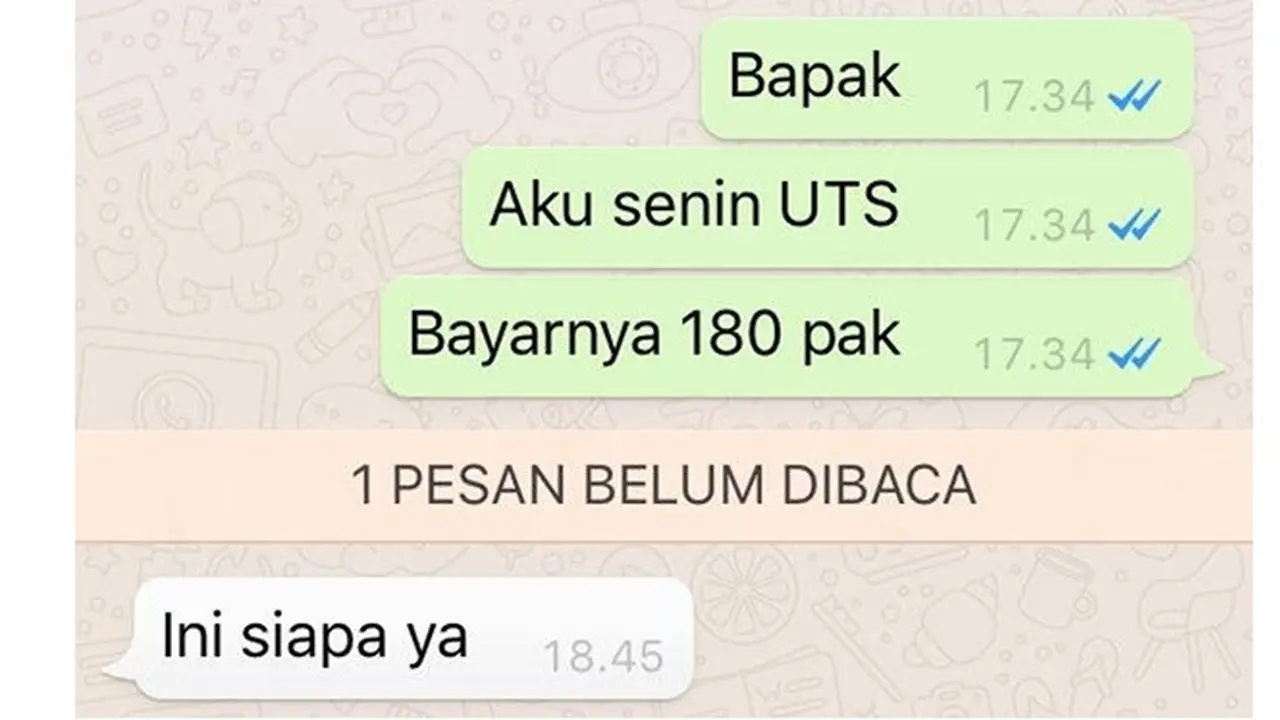 6 Chat Anak Minta Uang Ke Orang Tua Ini Bikin Senyum Sendiri
