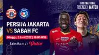 Link Live Streaming Persija Vs Sabah FC di Vidio Sore Ini, Saksikan Gratis!