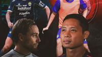 Persib vs Arema - Marc Klok dan Evan Dimas (Bola.com/Decika Fatmawaty)