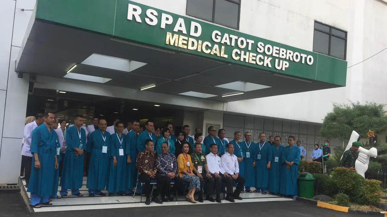 Capim KPK menjalani tes kesehatan di RSPAD Gatot Soebroto, Jakarta, Senin (26/8/2019).