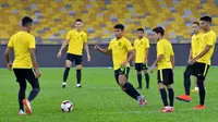 Timnas Malaysia dalam sesi pemusatan latihan. (Bola.com/Dok. FAM)