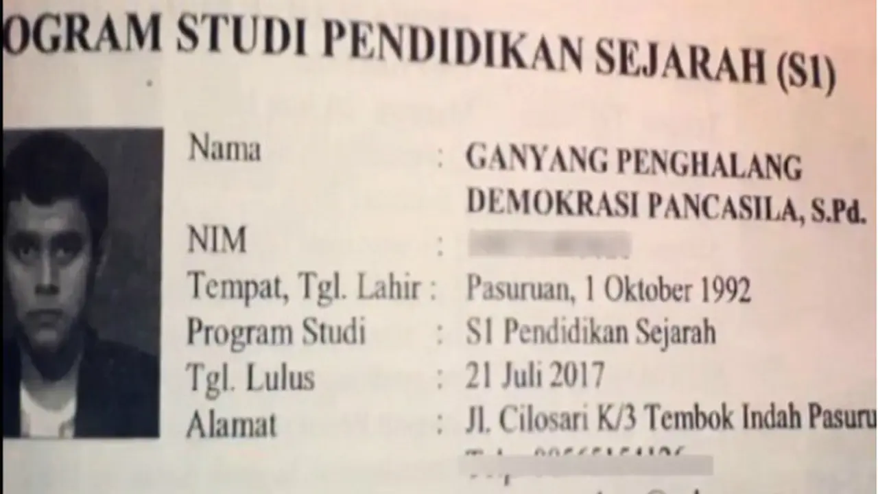 Nama Unik Ganyang Penghalang Demokrasi Pancasila