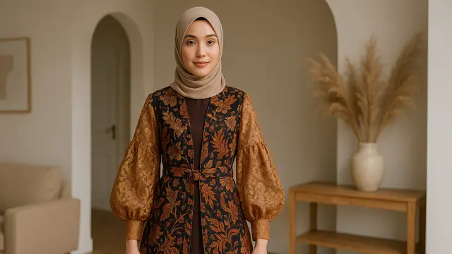 7 Outer Batik Kondangan yang Elegan dan Kekinian, Bisa Dipadukan dengan Gamis hingga Rok Tulis