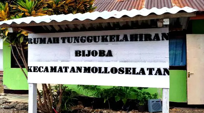 Rumah Tunggu Kelahiran Bijoba, Kabupaten Timor Tengah Selatan, Nusa Tenggara Timur untuk menyelamatkan ibu dan bayi saat persalinan.