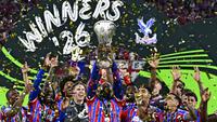 The Eagles untuk pertama kalinya dalam sejarah meraih gelar juara Conference League. (AFP/Tobias Schwarz)
