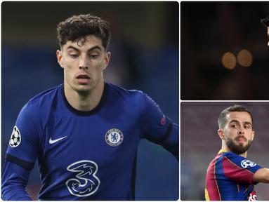 Tahun 2020 telah berlalu, sepanjang tahun 2020 banyak terjadi hal menarik dalam dunia sepak bola selain kompetisi yang terhenti akibat pandemi COVID-19. Salah satunya adalah bursa transfer pemain. Berikut 6 pemain termahal di sepanjang bursa transfer tahun 2020. (kolase foto AFP)