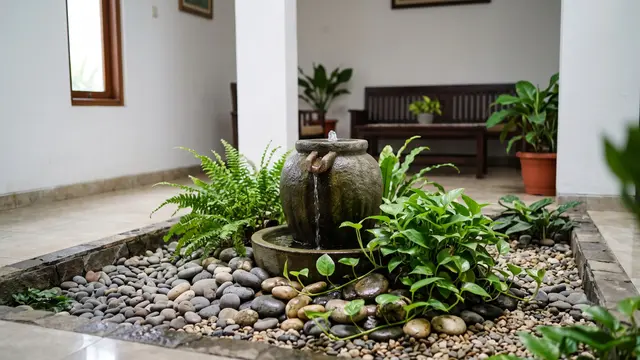 Taman Kering di Dalam Rumah Minimalis