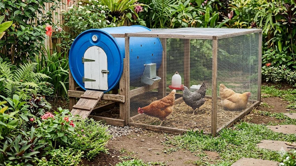 Kandang Ayam Drum vs Kandang Kayu, Mana yang Lebih Awet dan Hemat?