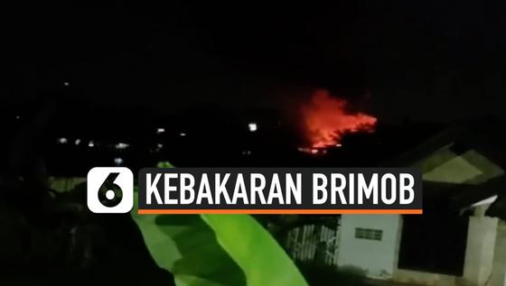 VIDEO: Gudang Amunisi Brimob Sumsel Terbakar