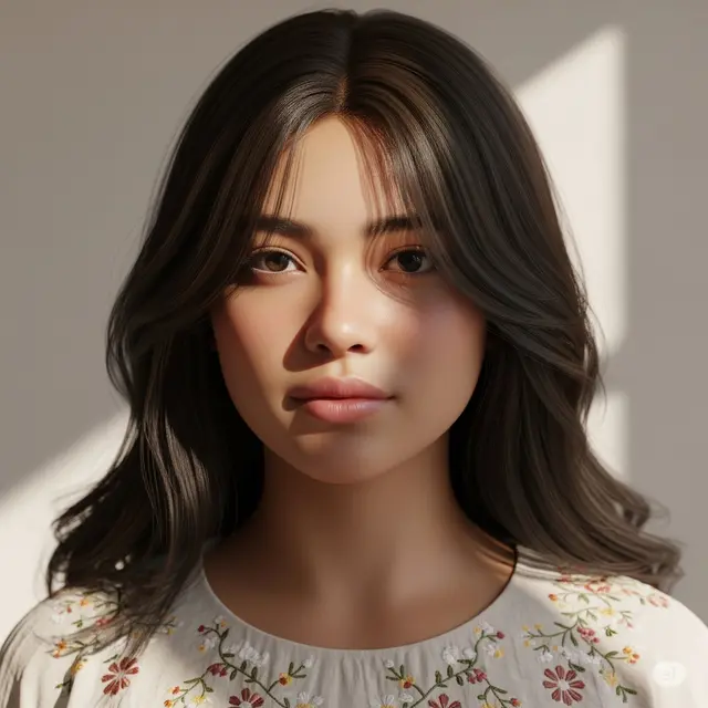 Model Rambut Segi Panjang untuk Wajah Bulat. Foto: Gemini