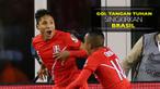 Brasil pulang lebih cepat akibat gol kontroversial Raul Ruidiaz, striker Peru pada menit ke-75.