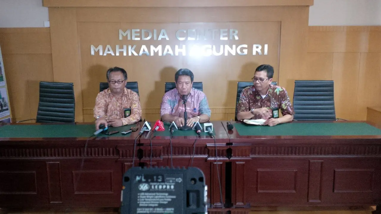 Mahkamah Agung menggelar jumpa pers