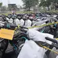 Dalam pengungkapan kasus ini Polri berhasil mengamankan 675 unit sepeda motor dari berbagai daerah. (merdeka.com/Imam Buhori)