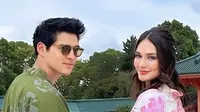 Luna Maya dan Maxime Bouttier. (Foto: tiktok.com/Ailene)