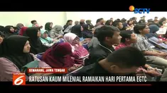 Ratusan kaum milenial ramaikan hari pertama Emtek Goes To Campus 2018 di Universitas Negeri Semarang.