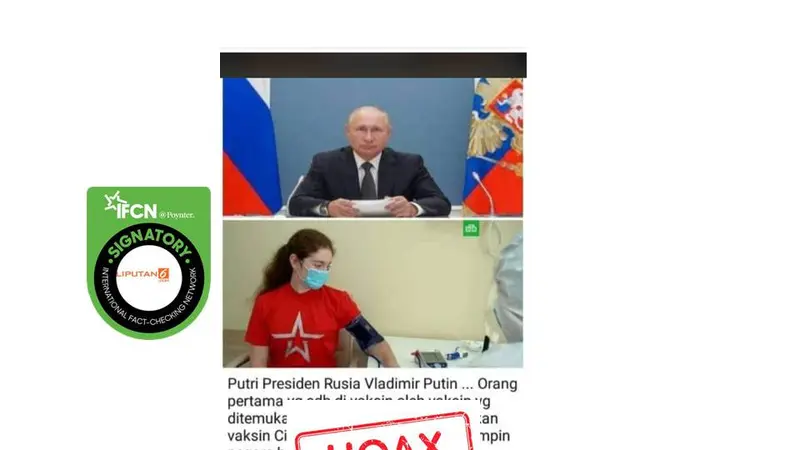 Cek Fakta putri Vladimir Putin 1