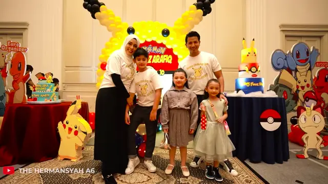 Manis dan Menggemaskan, Perlakuan King Faaz kepada Arsy Hermansyah di Pesta Ulang Tahun. (YouTube The Hermansyah A6)