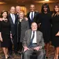 Upacara pemakaman Barbara Bush pada Sabtu 21 April 2018 menjadi momentum reuni para presiden dan ibu negara Amerika Serikat (Paul Morse/Courtesy of Office of George H.W. Bush via AP)