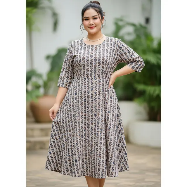 Model Batik Plus Size (Image by GeminiAI)