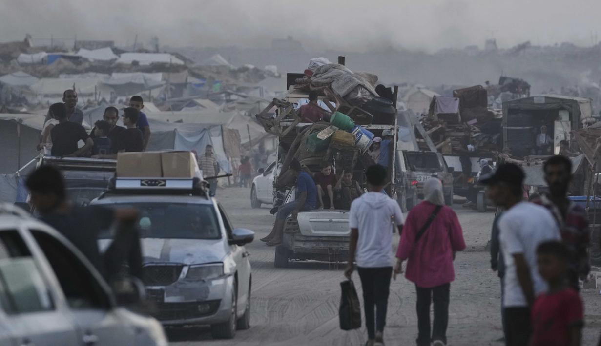 Nyaris setiap hari, sejak 7 Oktober 2023, serangan militer Israel membombardir sejumlah wilayah di Gaza. (AP Photo/Jehad Alshrafi)