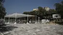 Yunani mengatakan pada tanggal 20 Juli bahwa situs-situs arkeologi, termasuk Acropolis, akan ditutup pada jam-jam terpanas di siang hari karena gelombang panas baru. (Photo by Louisa GOULIAMAKI / AFP)