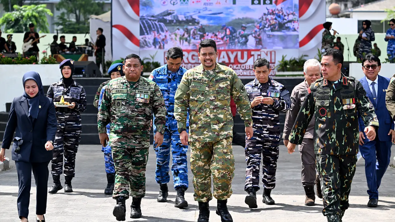 Rayakan HUT ke-80 TNI, Gubernur Sumut Bobby Nasution Apresiasi Peran TNI Jaga Kondusifitas