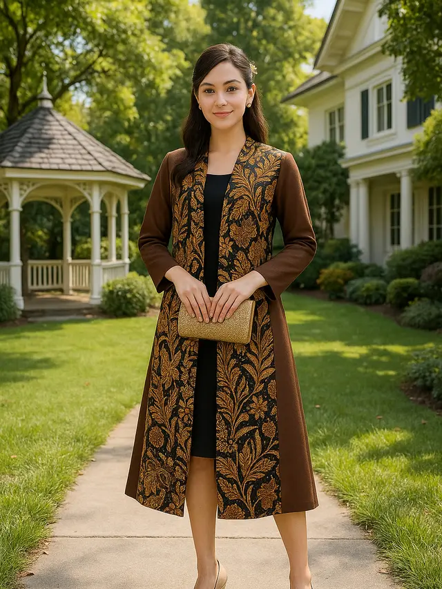 Outer Batik Lengan Panjang Kekinian