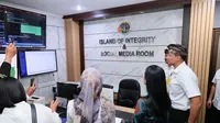 Menteri Agraria dan Tata Ruang/Kepala Badan Pertanahan Nasional (ATR/BPN) Agus Harimurti Yudhoyono (AHY) di Kantor Pertanahan Kabupaten Badung, Bali, Kamis (13/6/2024). (Arief/Liputan6.com)