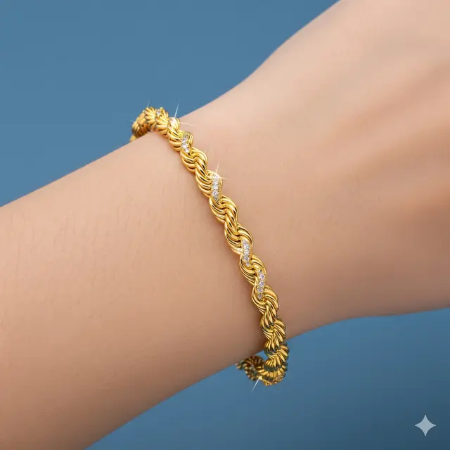 Gelang Emas 22K Cocok untuk Acara Spesial.