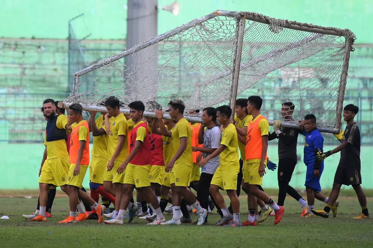 Foto Liga 1: Penampakan Diego Michiels di Sesi Latihan Bersama Arema FC