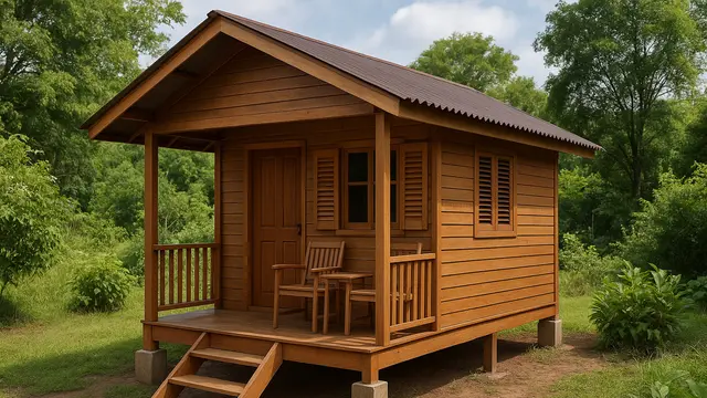 7 Model Rumah Kayu 4x6 Semi Permanen yang Nyaman, Estetik dan Hemat Biaya untuk Hunian Impian Anda
