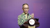 Ketua Dewan Komisioner OJK Mahendra Siregar dalam Risk &amp; Governance Summit 2023 dengan tema &ldquo;Sustainable Governance: Digital Transformation as A Game Changer, Ethical Culture as A Value Keeper&rdquo; di Jakarta, Kamis (30/11/2023). (Dok OJK)