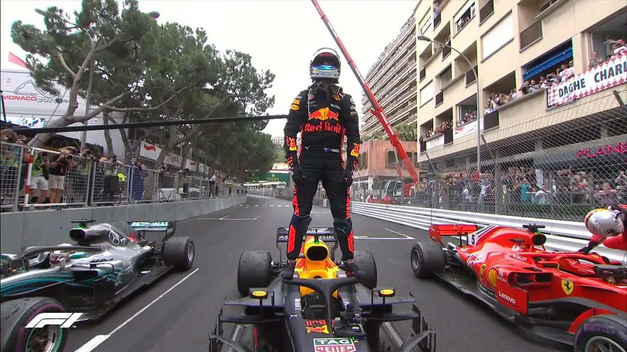 Daniel Ricciardo, F1 GP Monako, Sebastian Vettel, Lewis Hamilton