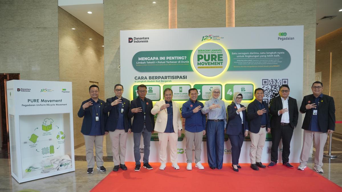 Pegadaian Luncurkan PURE Movement, Daur Ulang Seragam Jadi Peluang Ekonomi