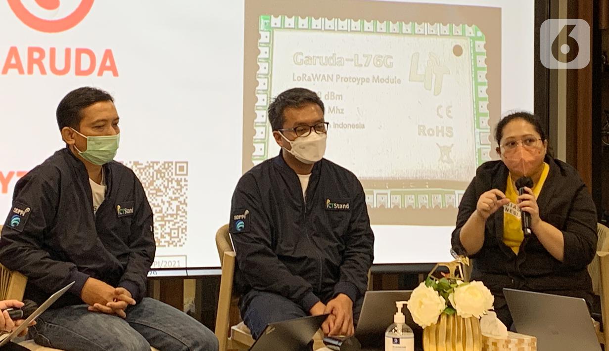 Sekjen ASIOTI Fita Indah Maulani menjadi pembicara dalam solusi pintar berbasis IoT pada Expo 2020 Dubai di Uni Emirat Arab, Jumat (25/12/2021). Guna menarik minat calon investor serta peluang kerja sama global, ASIOTI memperkenalkan solusi dan ekosistem IoT di Indonesia. (Liputan6.com/HO/Kominfo)