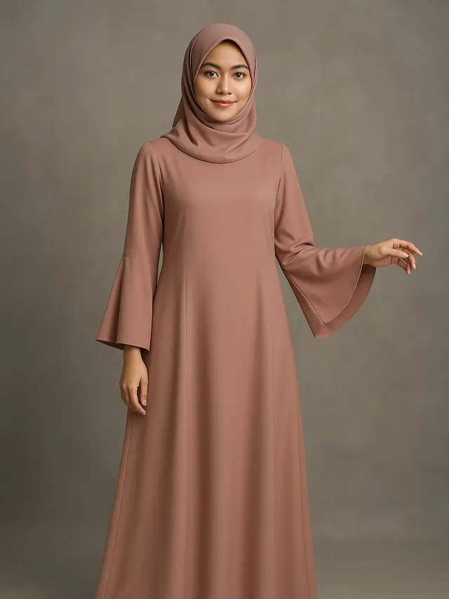 7 Model Gamis Simple untuk Kondangan, Tetap Elegan Tanpa Berlebihan