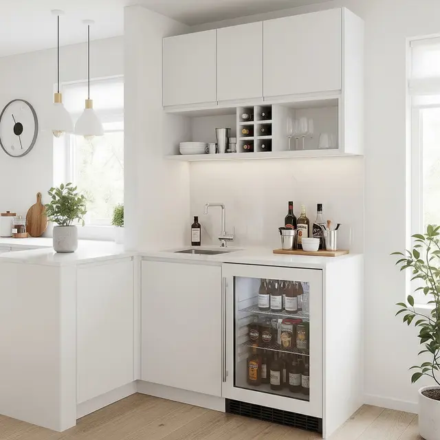 Mini Bar Dapur Minimalis (AI Generated)