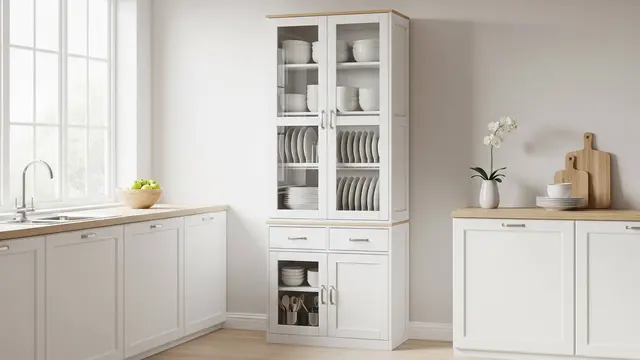 Model Rak Piring dari Kayu Estetik