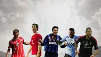 Ilustrasi Pemain - Philipp Lahm, Gary Neville, Javier Zanetti, Dani Alves, Gianluca Zambrotta (Bola.com/Adreanus Titus)