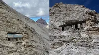 6 Potret Rumah Bekas Markas Perang, Berada di Dalam Gunung Batu (Sumber: Oddity Central)